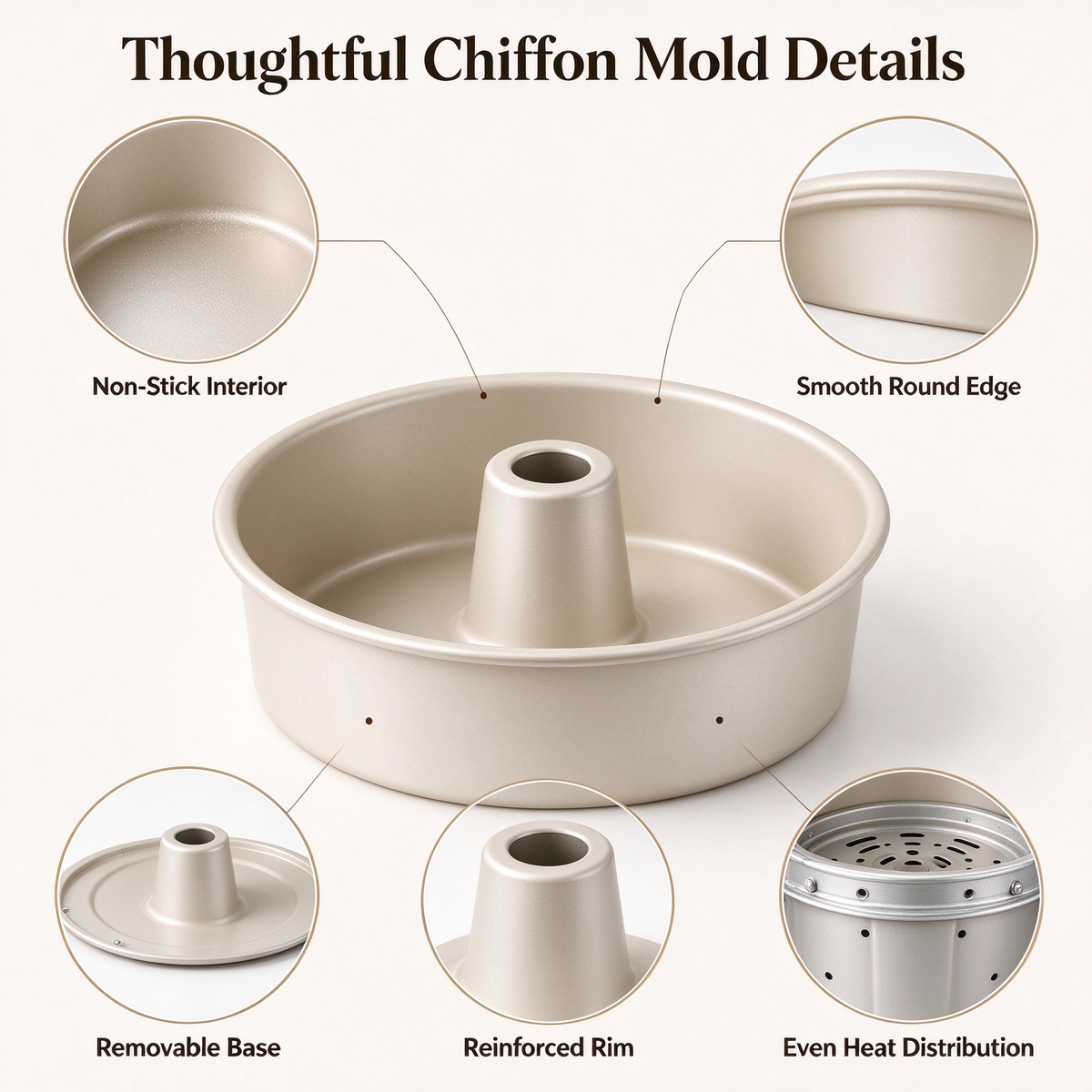 Premium Chiffon Cake Mold for Perfect Homemade Baking