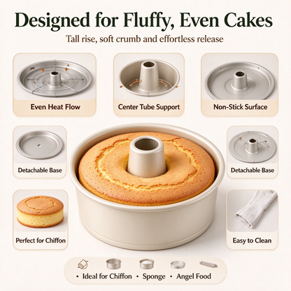 Premium Chiffon Cake Mold for Perfect Homemade Baking