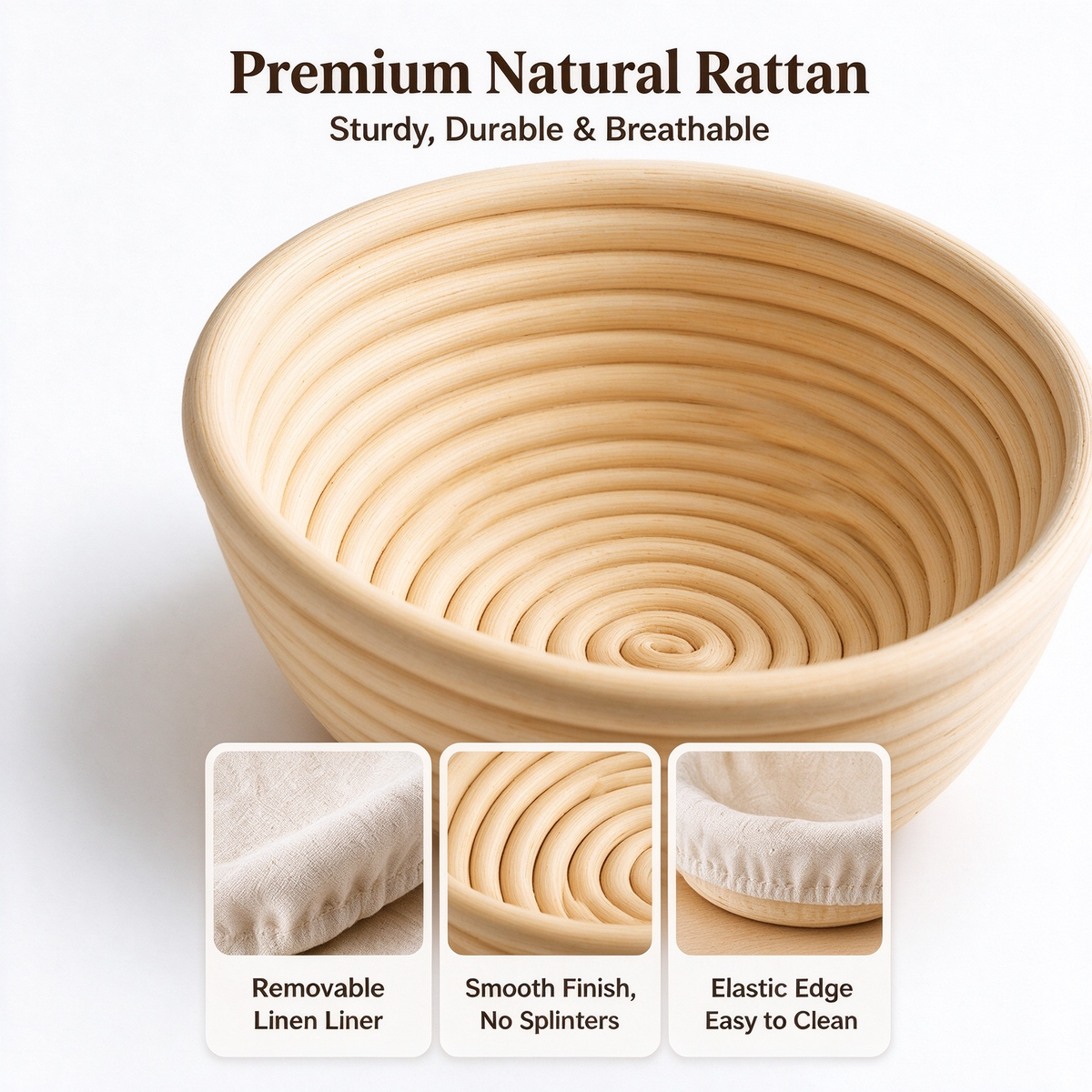 Natural Bread Proofing Basket