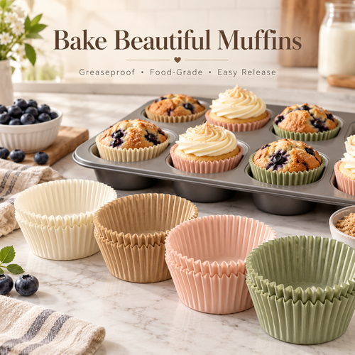 Reusable Muffin Cup Baking Mold Set