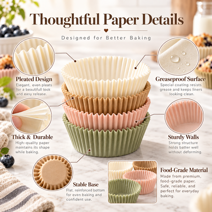 Reusable Muffin Cup Baking Mold Set