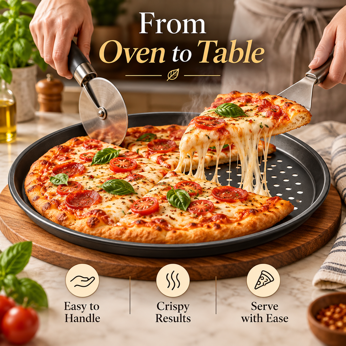 Premium Non Stick Pizza Pan