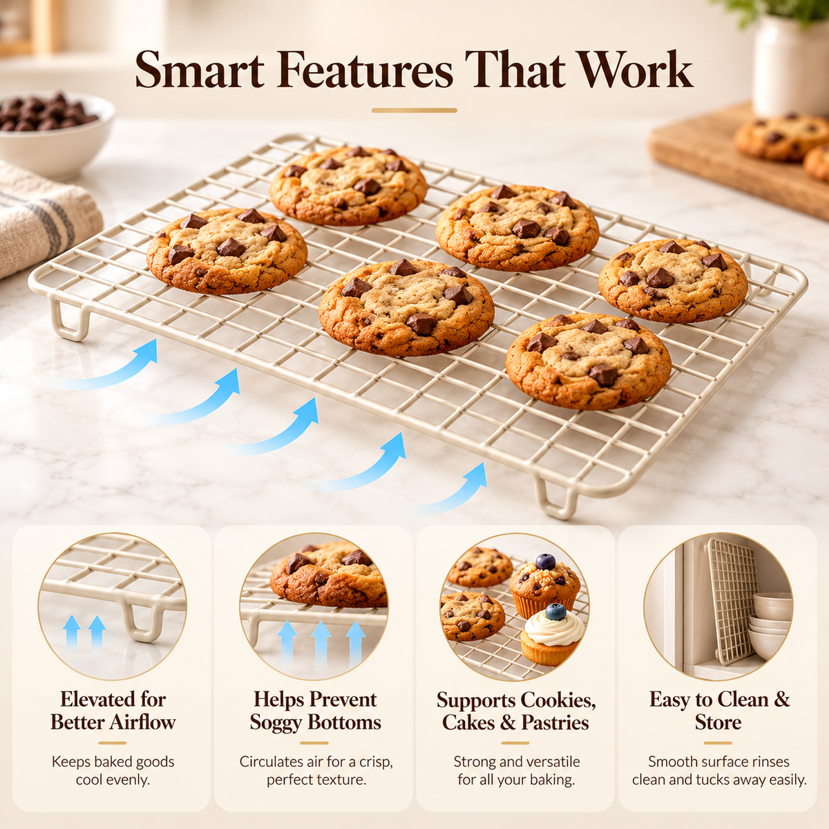 Multi Layer Cooling Rack for Baking