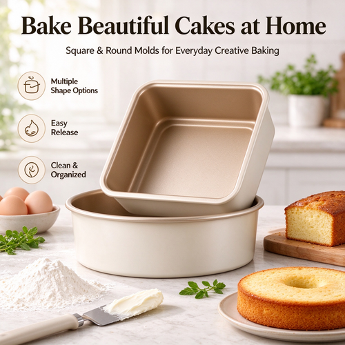 Premium Square Cake Mold for Home Baking