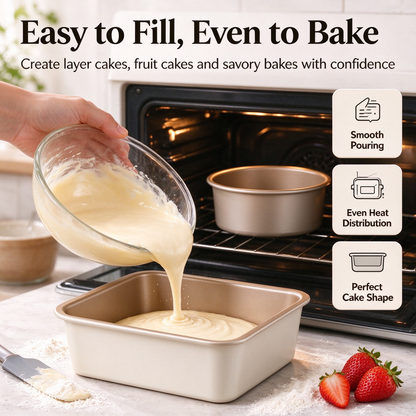 Premium Square Cake Mold for Home Baking
